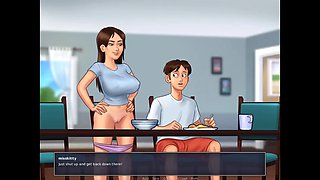 MOTHER AND STEP DAUGHTER SHARE ONE COCK. COMMENT IN HINDI FOR THE GAME SUMMER SAGA !!!!