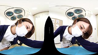 Japanese Nurse VR Short Hair With POV Heat