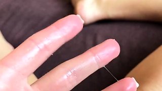 Teen Babe's Dripping Wet Pussy Pulsates to Orgasm