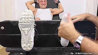 Athletic Jock Aj Endures Bondage And Tickling Torment