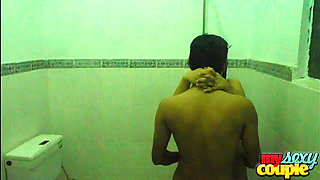 Desi Couple Making Love While Taking Early Morning Shower