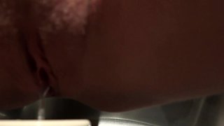 Small titted brunette teen fingering on the bed