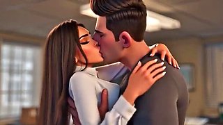 Horny Office Girl Fucked Hard in Copy Room - Lewd Artificial 3D Hentai Animation