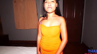 Asian babe in a steamy POV clip, fingers deep while they do doggy
