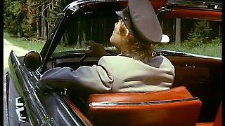 Amazing retro clip with a tall milf getting fucked on a car