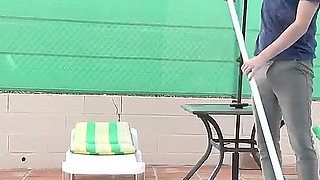 AuntJudysXXX - Busty Mature BBW Star Seduces the Pool Boy