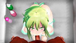 Gumi Blowjob MMD