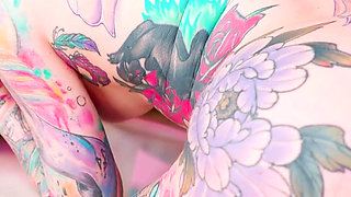 FFM Anal Threesome with Big Cock, Fake Tits and Hot Alternative Pornstars!