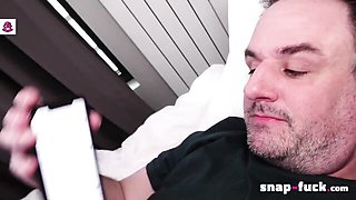 Snap-Fuck featuring female's dating app action