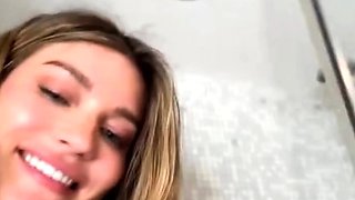 Amateur blond girl with big boobs getting fucked
