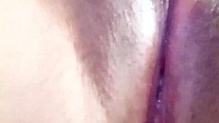 Teen Hard Nipples Clit Rubbing Orgasm and Creampie Pussy Squirting and Peeing on Bed Then Licking Cum at the End