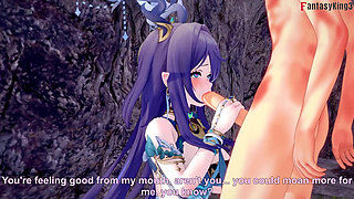 Lauma hot blowjob - Genshin Impact