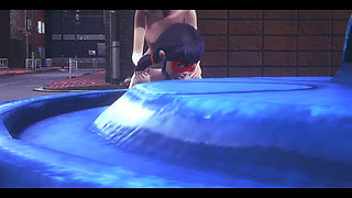 Bug - Girl Bug Hard Sex with Catnoir in the Street - Japanese Asian Manga Anime Game Porn