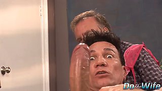 Watch Veronica Avluv's big tits bounce as her hubby watches her get pounded hard