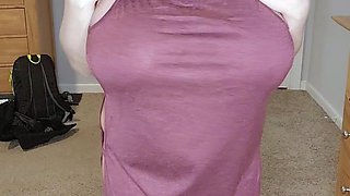 Amateur blond girl with big boobs getting fucked