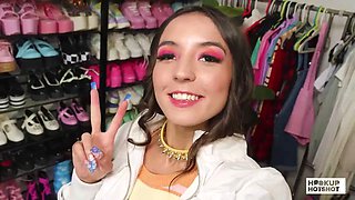Sasha tatcha gets facefucked in a sloppy hookup!