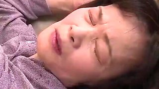 Japanese 70 Year Old Granny Gets Fucked By 2 Young Men