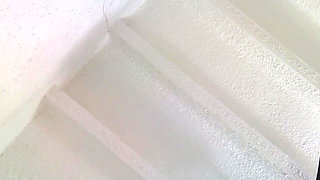 Wife gets fucked rough in missionary by friend of her cuckold