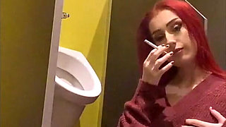 Smoking in a Urinal
