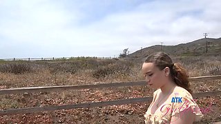 Selina Imai behind the scenes on a beach date and back at the pad sucking cock: Porn