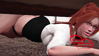 Step Mom Stuck and Fucked Under the Bed