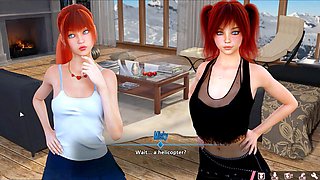 Hot threeway in a sexy dress with Misskitty2k in anime style