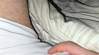 Step mom hand slip on step son white panties touching his dick without shame