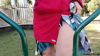 My stepmother and stepsister asked me to record them showing off in public while exercising.