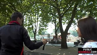 Cute 21yo babe got humiliated in public