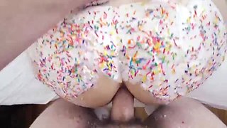Amateur Teen Takes Rough Anal and Creampie from Big Dick Stepdad