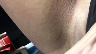 Hot And Sexy Milf Fingers Her Pussy On The Bench Of A Park