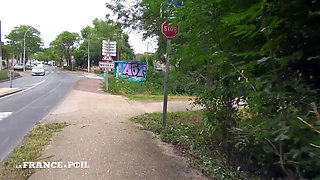 Gorgeous Big Boobed MILF Flashing and Getting Screwed up and Her Breast Cum Covered in a Public Area