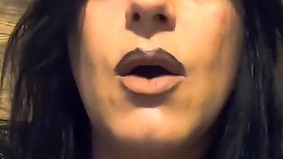 Bathroom Toilet Fetish. Lace Robe Dirty Talk and Shiny Dress Pee Close up
