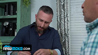 Bratty Ryder Rey Seduces Her Stepdad's Friend Ike by Flashing Him in the Kitchen