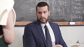 Attractive Ramon Nomar and Liv Wild at college porn