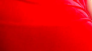 POV: I Lifted My Red Dress and Squeezed All the Milk Out of Her by Grinding My Ass Against Her Cock