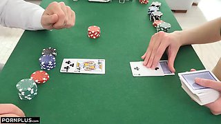 PORNPLUS Amber Moore Gets Her Face Glazed On Poker Night! by PORN+: Porn