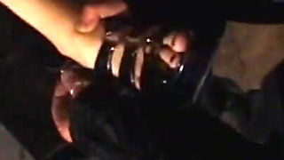 Humiliates wax play