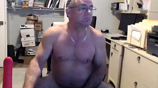 Simple Dady American masturbating Part 1 doing a Cam Show