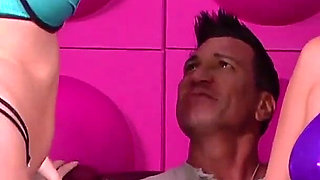 Two Amazing Slutty Hottest MILF Riding My Big Hard Cock