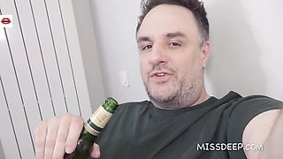 Talented nymphet at homemade video