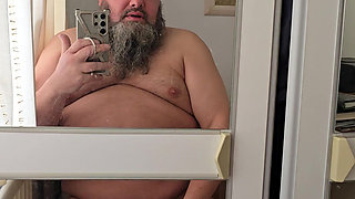 Seated Mirror Masturbation