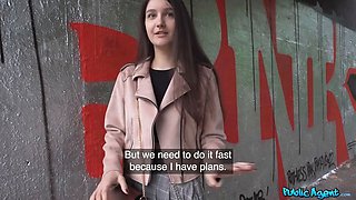 Public agent - college art schoolgirl with Natural Tits dares to have porno outside for first time