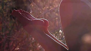 French Public Barefoot Babe Showing Feet Soles Foot Fetish
