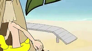 Fuckerman: cuckold husband ass fucking and a lot of sperm on a nude beach, ep. 13