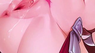 Pink Hair Submissive Teen with Big Tits Gets Her Slutty Pussy Fucked Rough & Creampied Twice - Harem Vs Zombies (steam Game)