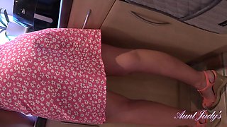 Having POV Fun in the Kitchen with Housewife Charlie Rae