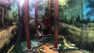 Art museum visit with big ass Thai GF got her horny for sex