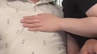 Both Hands Are Locked on Her Chubby Thighs. Sucked Until Her Glans Blisters -1