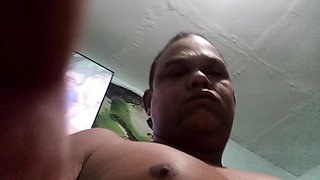 pushing deep into the big-bootied milf's ass